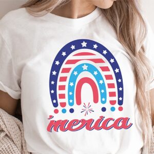 4th Of July America Rainbow Tee