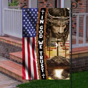 In God We Trust American Jesus Flag