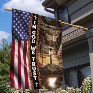 In God We Trust American Jesus Flag