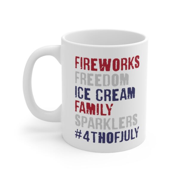 July 4th Patriotic American Flag Gift Mug