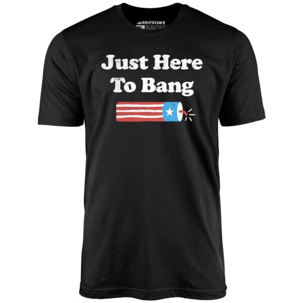 Just Here To Bang 4th Of July Unisex T-Shirt