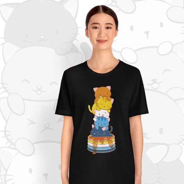 Kawaii Cat Aroace Pride T Shirt