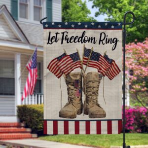 Let Freedom Ring Garden Flag House Flags