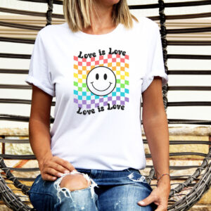 Love Is Love Smile Icon Shirt