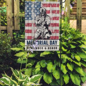 Memorial Day Remember & Honor Garden Flag