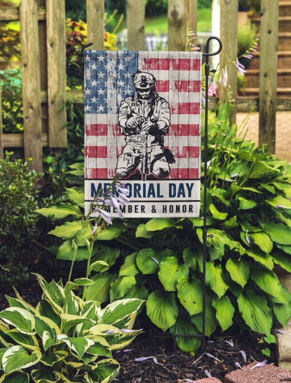 Memorial Day Remember & Honor Garden Flag