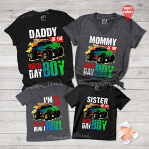 Monster Truck Birthday Shirt