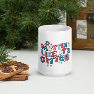 Partying 1776 Independence Day Mug