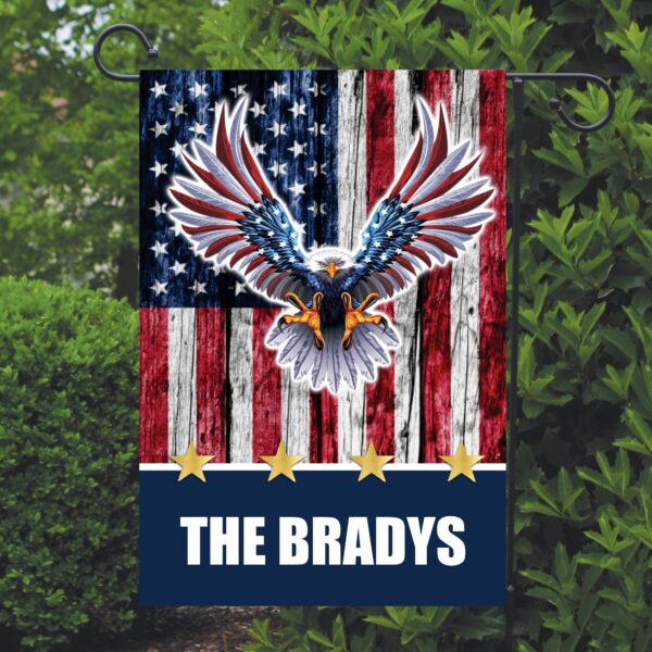 Patriotic Eagle USA Garden Flag