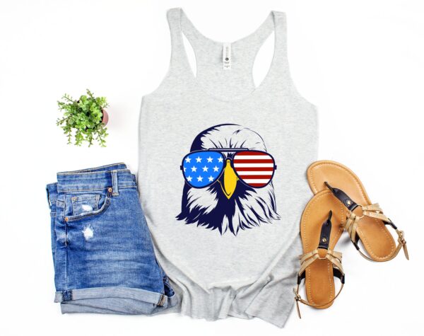 Patriotic Eagle With Sunglasses Shirt