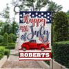 Personalized Independence Day Garden Flag