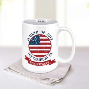 Personalized Fourth Of July Mug