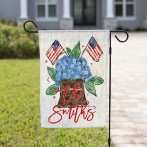 Personalized Independence Day Garden Flag