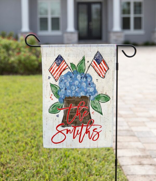 Personalized Independence Day Garden Flag