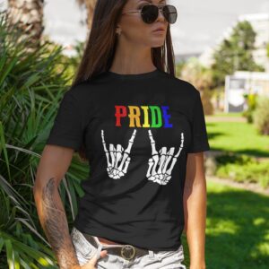 Pride Rainbow Skeleton Shirt