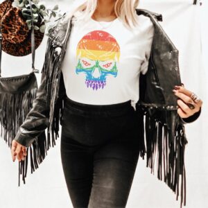 Rainbow Skull Pride Shirt