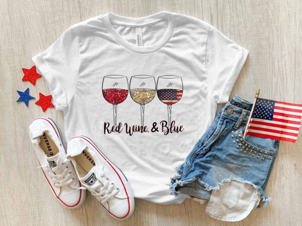 Red Wine & Blue T-Shirt