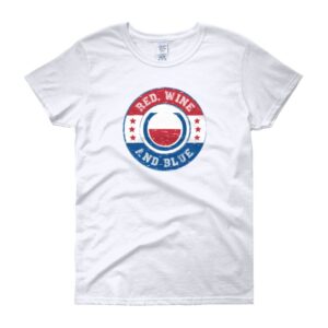 Red Wine & Blue Vintage Tee Shirt