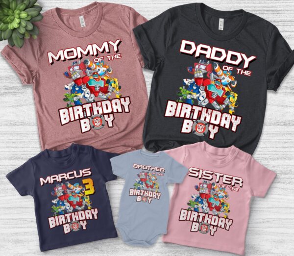 Rescue Bots Birthday Shirt