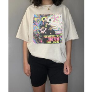 Retro Vintage New Kids On The Block MixtapeTour Tshirt