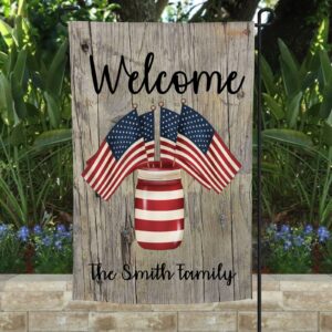 Rustic Patriotic Stars And Stripes Flag