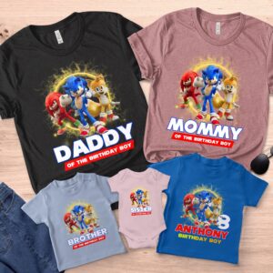 Sonic Family Birthday Shirt