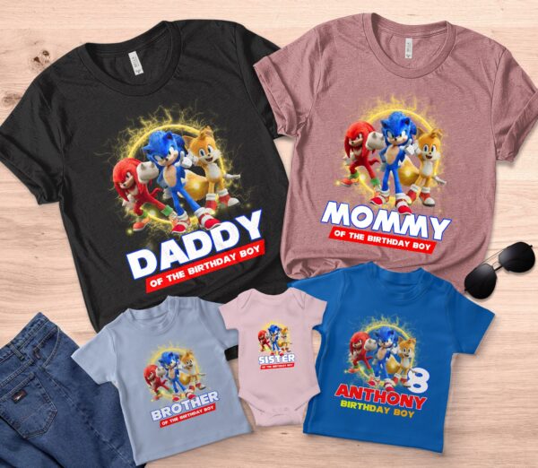 Sonic Family Birthday Shirt