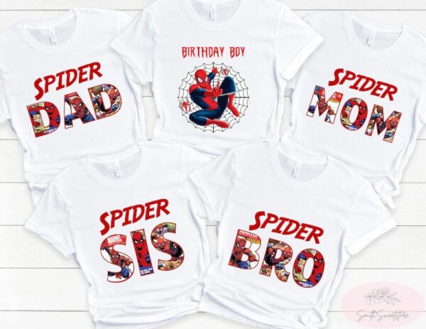 Spiderman Birthday Shirt