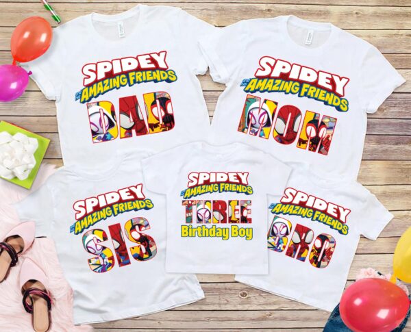 Spidey Amazing Friends Birthday Shirt