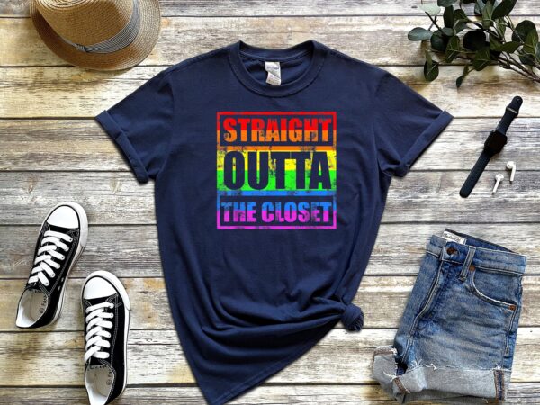 Straight Outta The Closet Pride Month Shirt