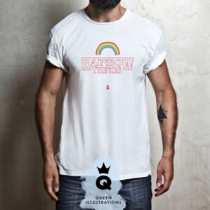 Stranger Things Rainbow Pride Tshirt