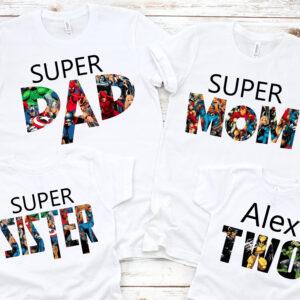 Superhero Birthday Marvel Party Shirt