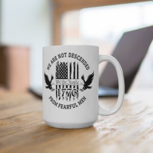 We The People White Ceramic Mug