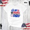 Vintage American Flag Tee With States Fourth Of July