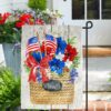 Patriotic Garden Personalized Flag