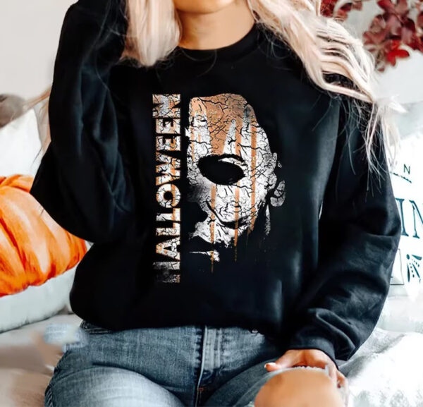 Michael Myers Face Halloween Horror Movie Sweatshirt