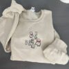 Embroidered Sweatshirt Farm Fresh Christmas Tree Xmas