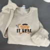 Embroidered Sweatshirt Momster Momlife Halloween