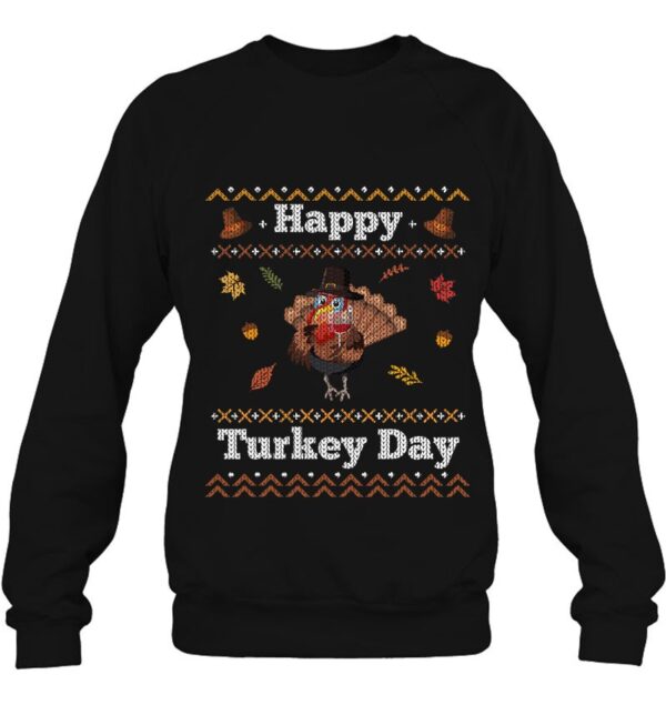 Thanksgiving Sweater Happy Turkey Day Ugly