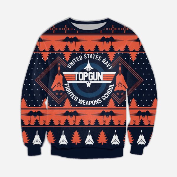 Ugly Christmas Sweater Top Gun Movie