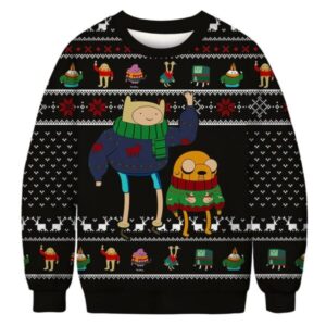 Ugly Christmas Sweater Funny Adventure Time