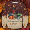 Ugly Christmas Sweater Cute Cat Print