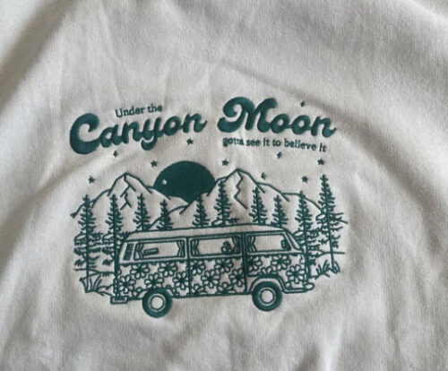 Harry Styles Embroidered Sweatshirt Canyon Moon photo review