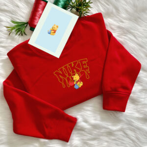 Winnie Pooh Nike Embroidered Sweatshirt Hoodie