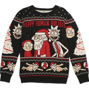 Animated Ugly Christmas Sweater Happy Human Holiday