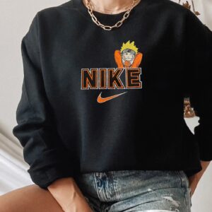 Brand Naruto Nike Embroidered Hoodie Sweatshirt