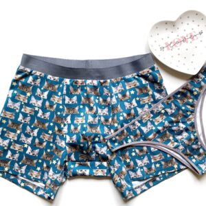 Cat Face Matching Boxers