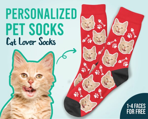 Cat Face Socks Gift For Lover