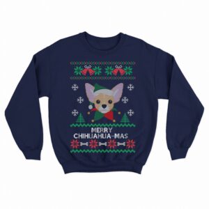 Chihuahua Ugly Christmas Sweater Merry Mas