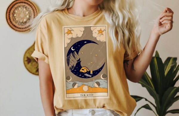 Comfort Colors The Moon Tarot Card Shirt